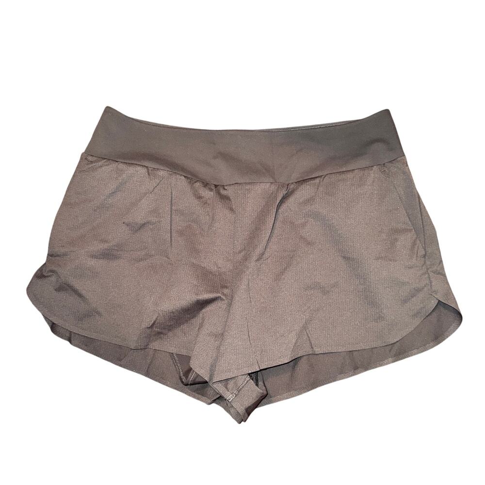Uniqlo Ultra Stretch Active Running Shorts Women's Size XL Gray Lined Pockets